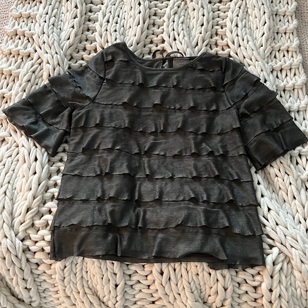 Anthropologie Olive Green Top